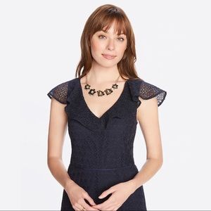 NWT Draper James Heart Lace Flounce Shoulder Dress